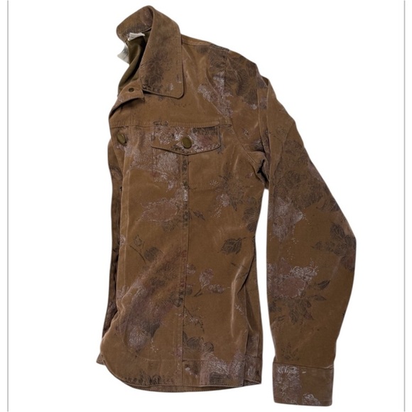 Erin London Vintage Floral Tan Jacket - Picture 3 of 4
